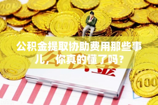 诏安公积金提取协助费用那些事儿，你真的懂了吗？